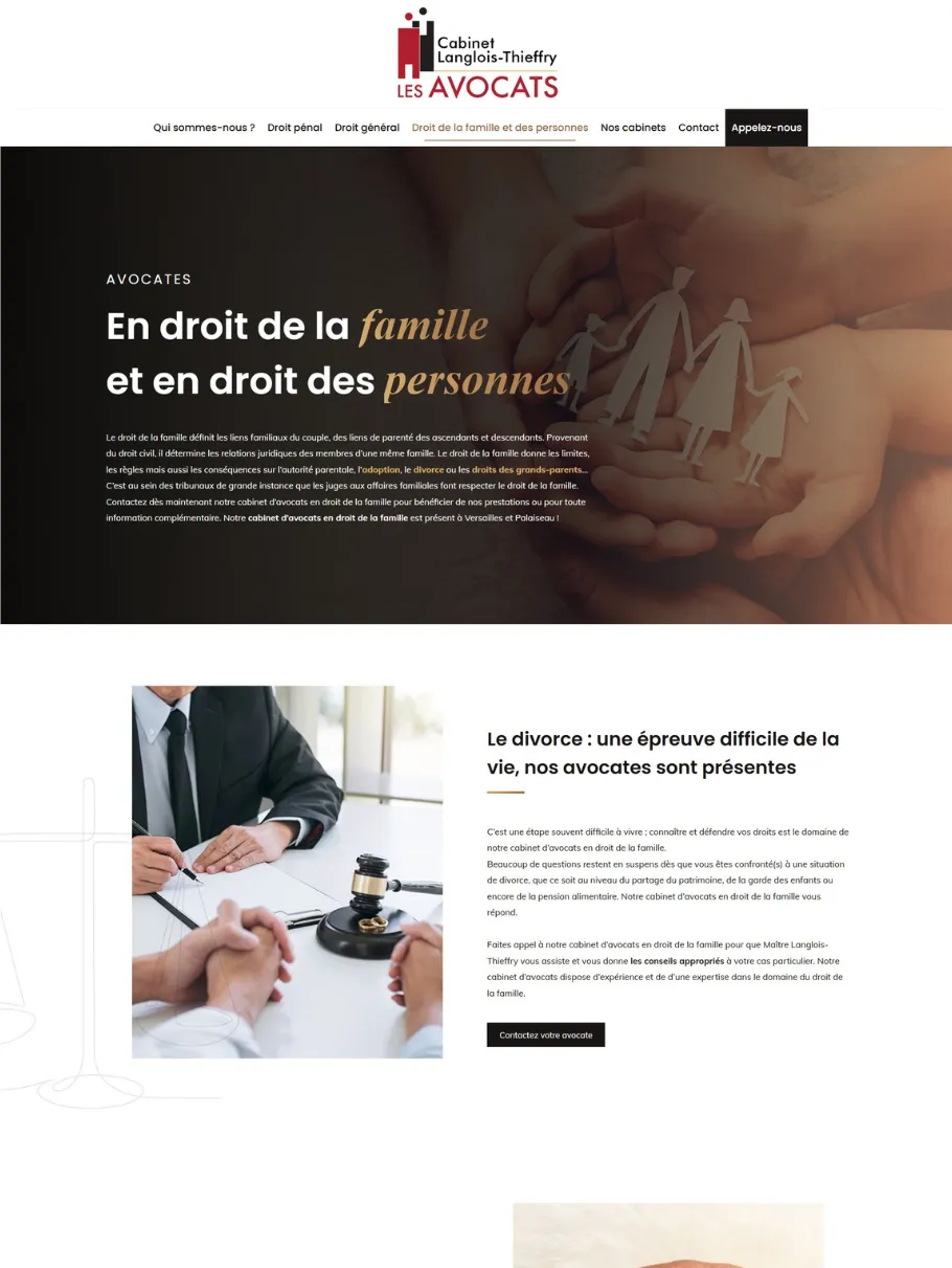 Exemple site Cabinet Pro